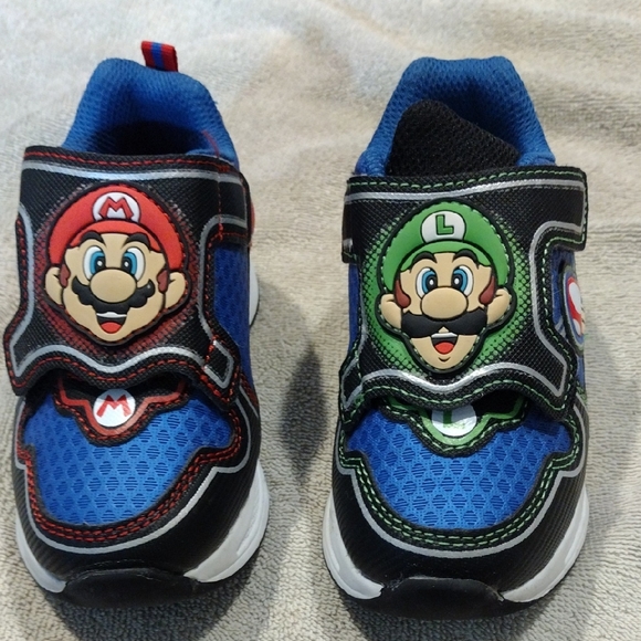 Nintendo Other - Super Mario Kids Sneakers - Blue, black And Red, Comfortable And Comfy